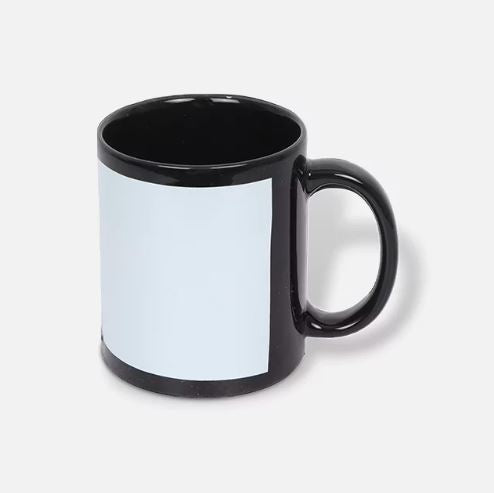 Customized Photo Printed Black Coffee Mug