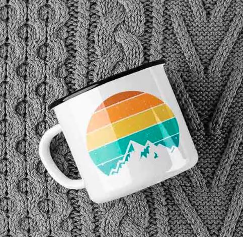 Customized Photo Printed Enamel Mug